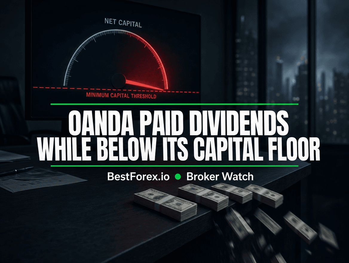 OANDA Fined $500,000 by the CFTC for Falling Below Required Capital While Paying Itself Dividends