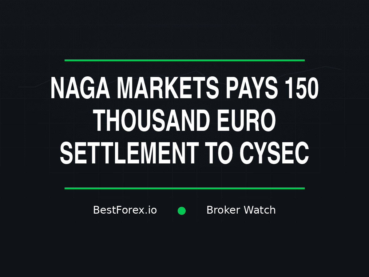 NAGA Markets pays 150,000 euro settlement to CySEC — BestForex.io Broker Watch cover image