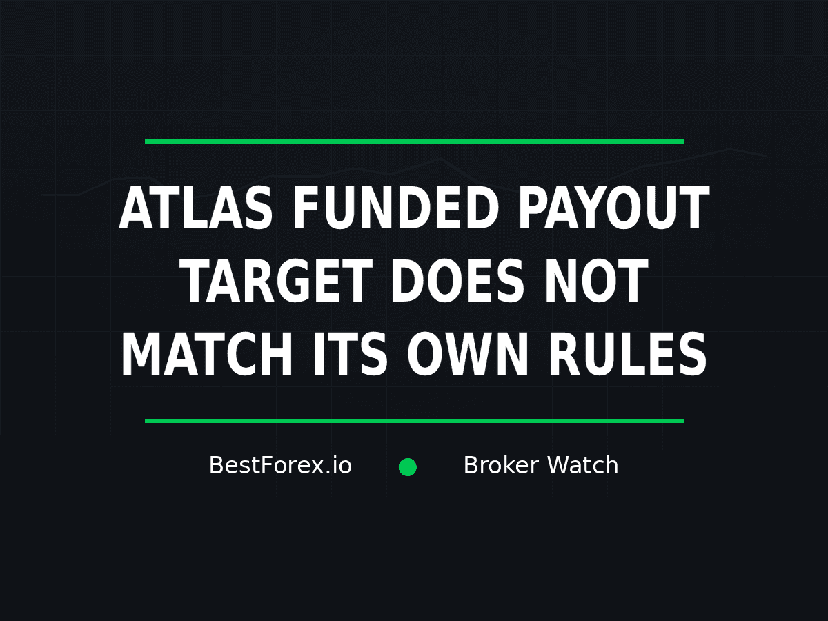 Atlas Funded payout target does not match its help-centre timeline — BestForex.io Broker Watch