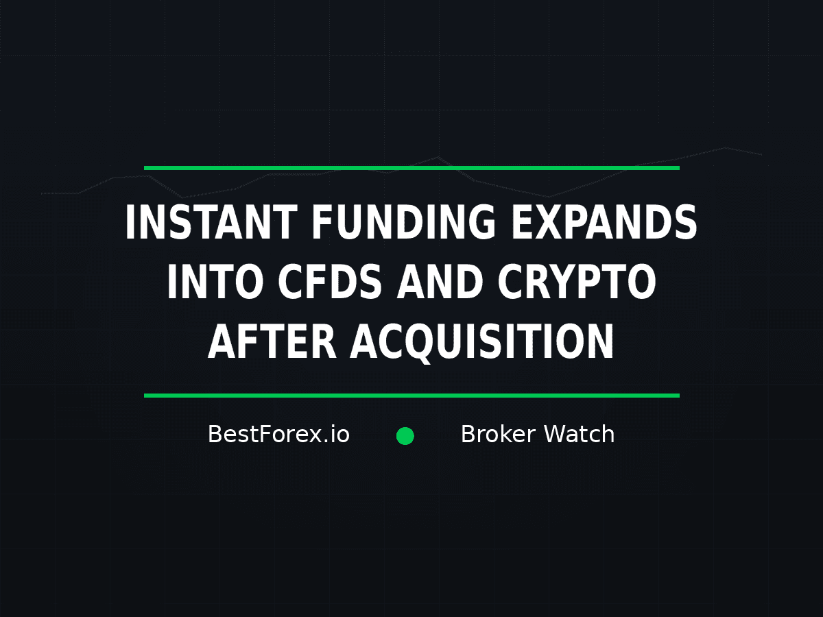 Instant Funding expands into CFDs and crypto after acquisition — BestForex.io Broker Watch