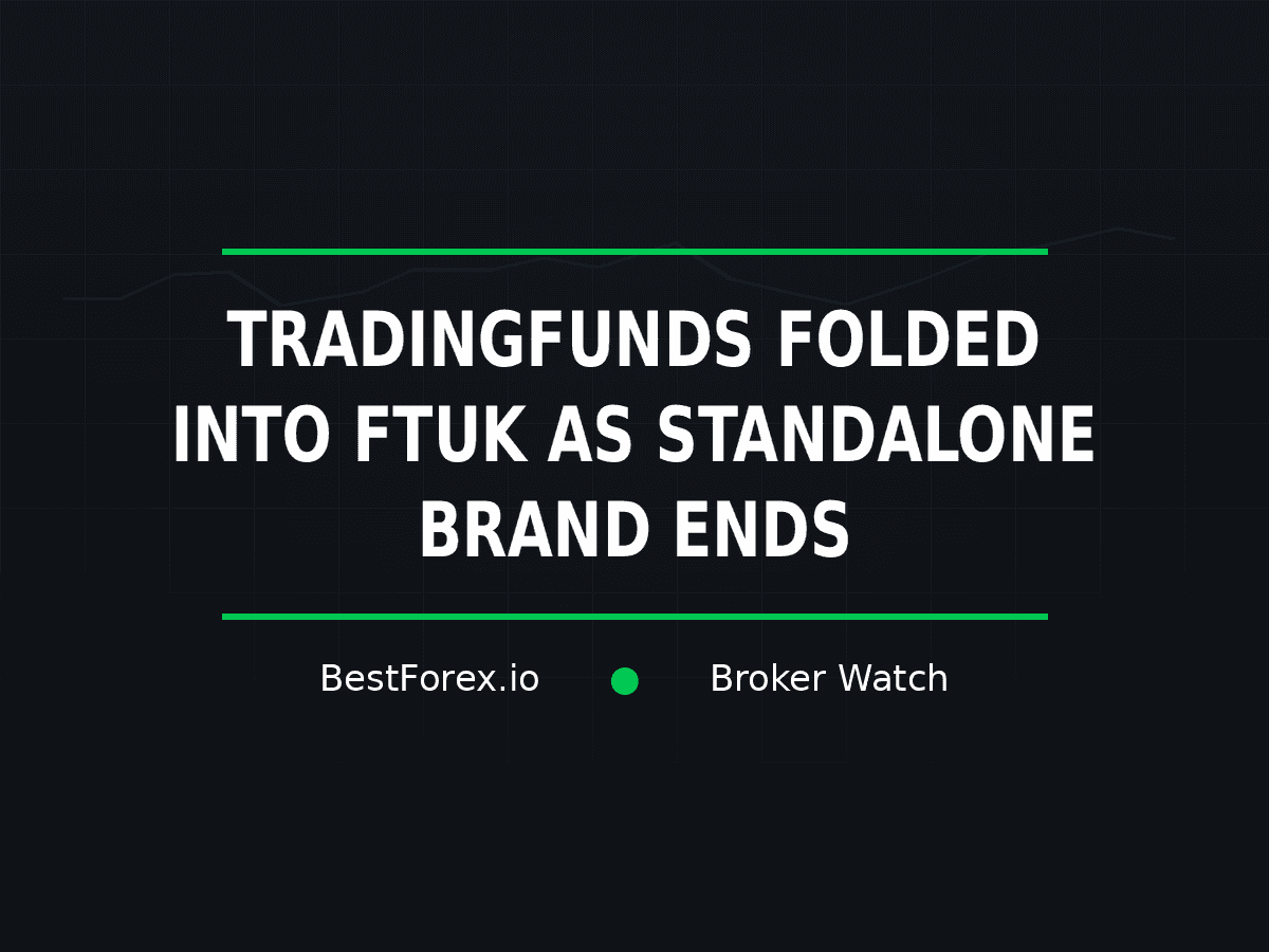 TradingFunds folds into FTUK and ends as a standalone brand — BestForex.io Broker Watch