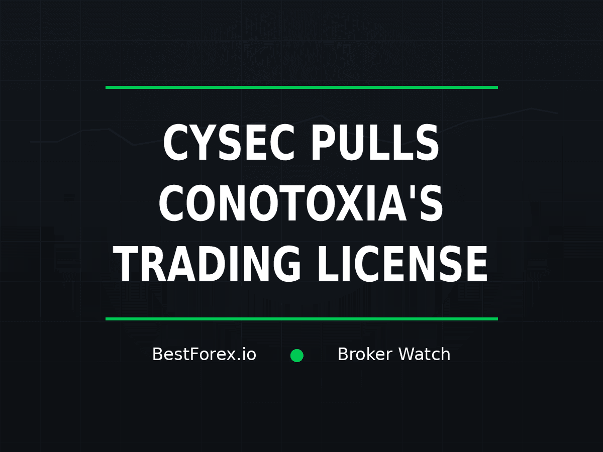 CySEC pulls Conotoxia trading license after governance failures — BestForex.io Broker Watch