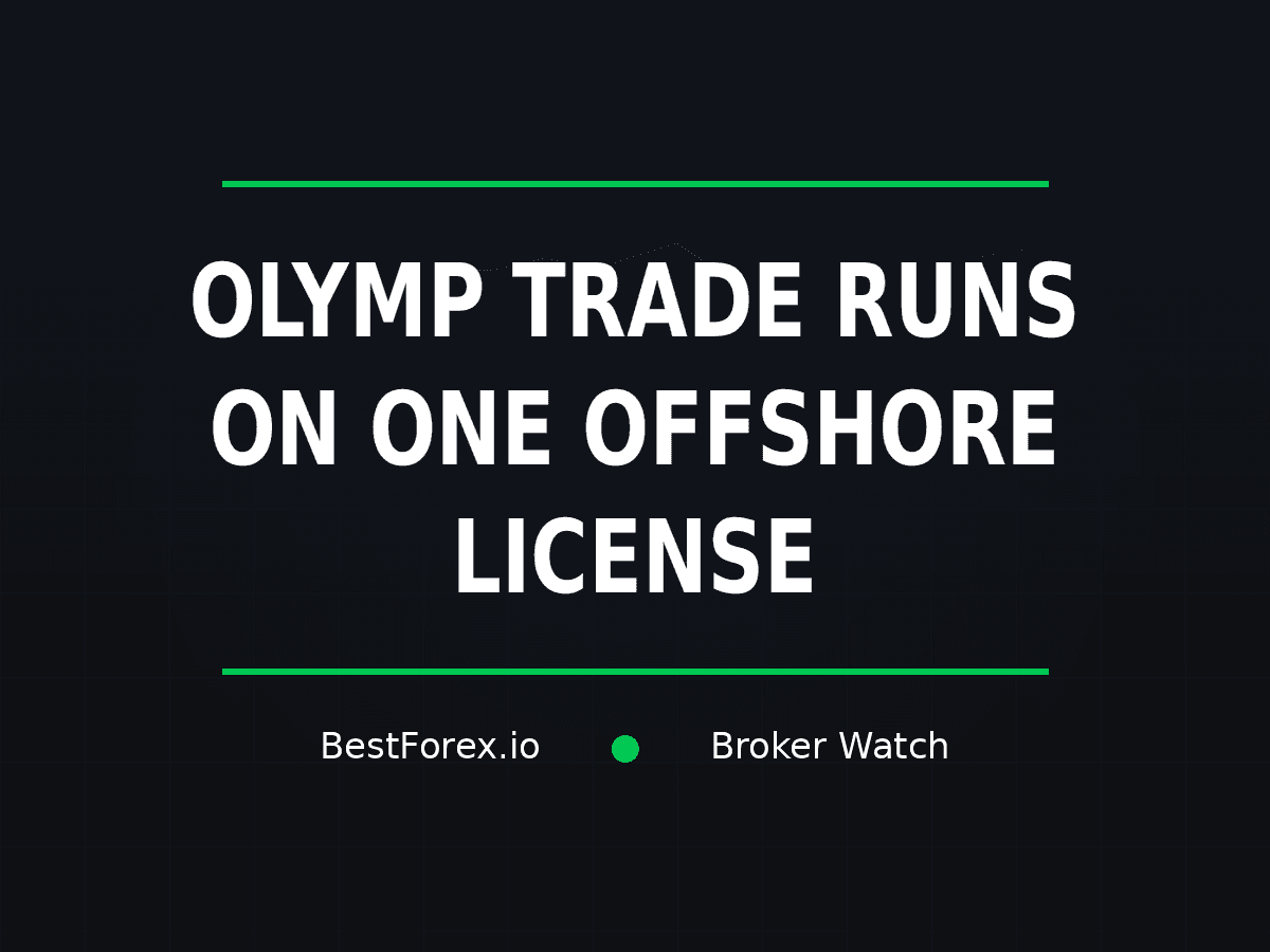 Olymp Trade operates with one offshore Vanuatu license — BestForex.io Broker Watch