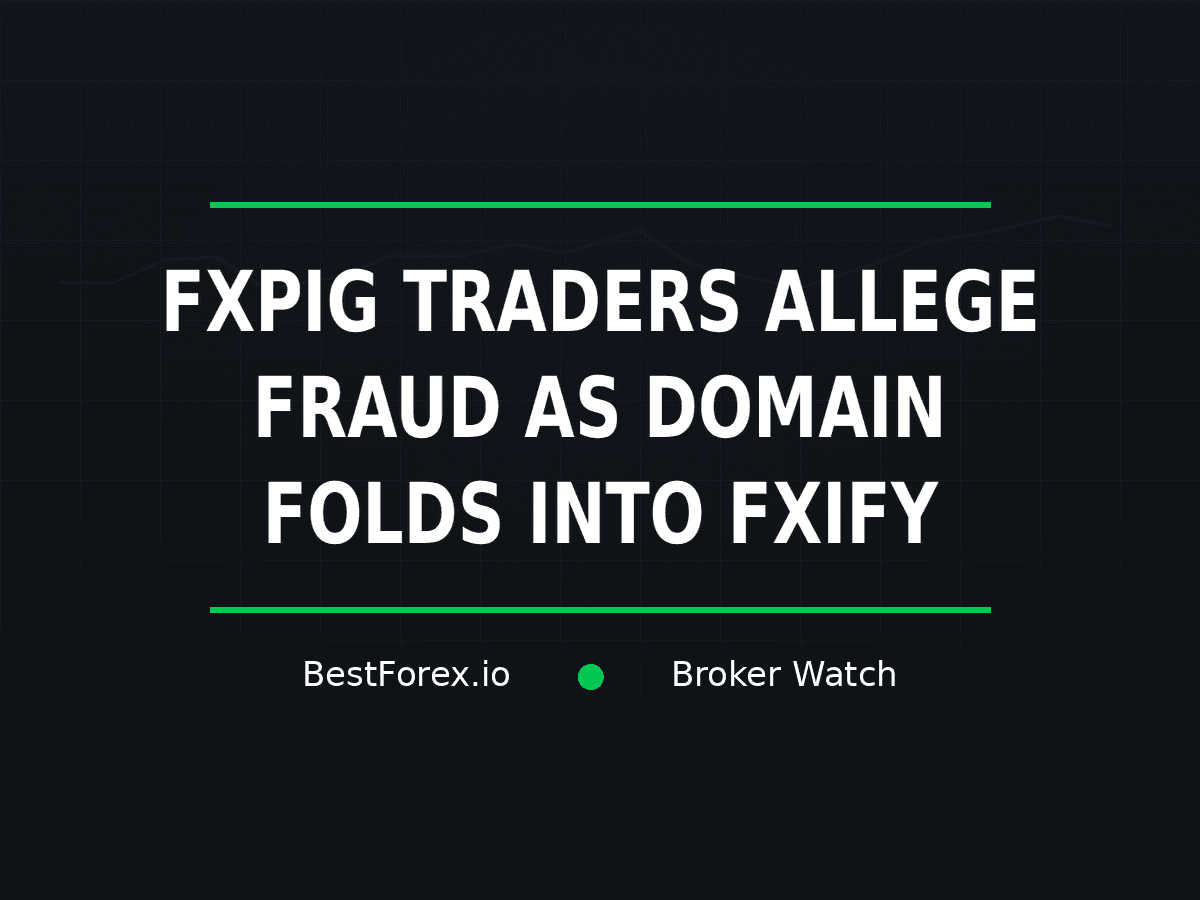 FXPIG traders allege fraud as the domain folds into FXIFY Markets — BestForex.io Broker Watch