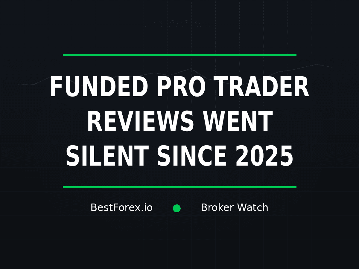 Funded Pro Trader reviews went silent after March 2025 — BestForex.io Broker Watch
