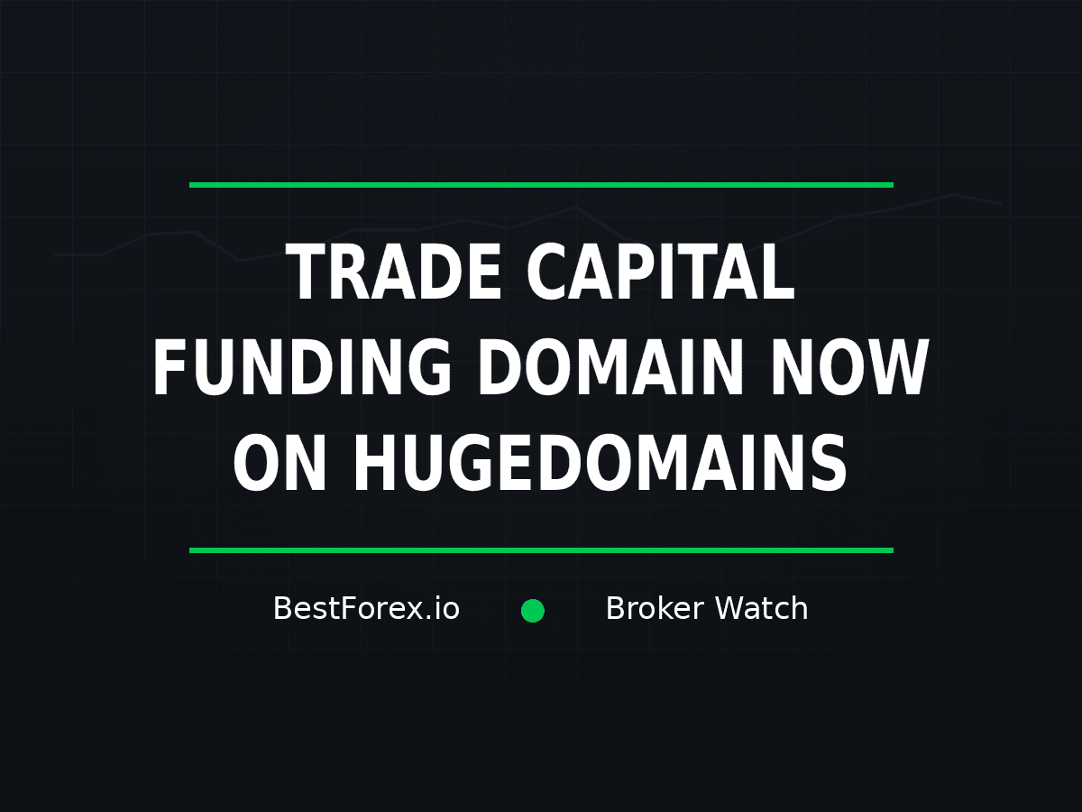 Trade Capital Funding domain listed for sale on HugeDomains — BestForex.io Broker Watch