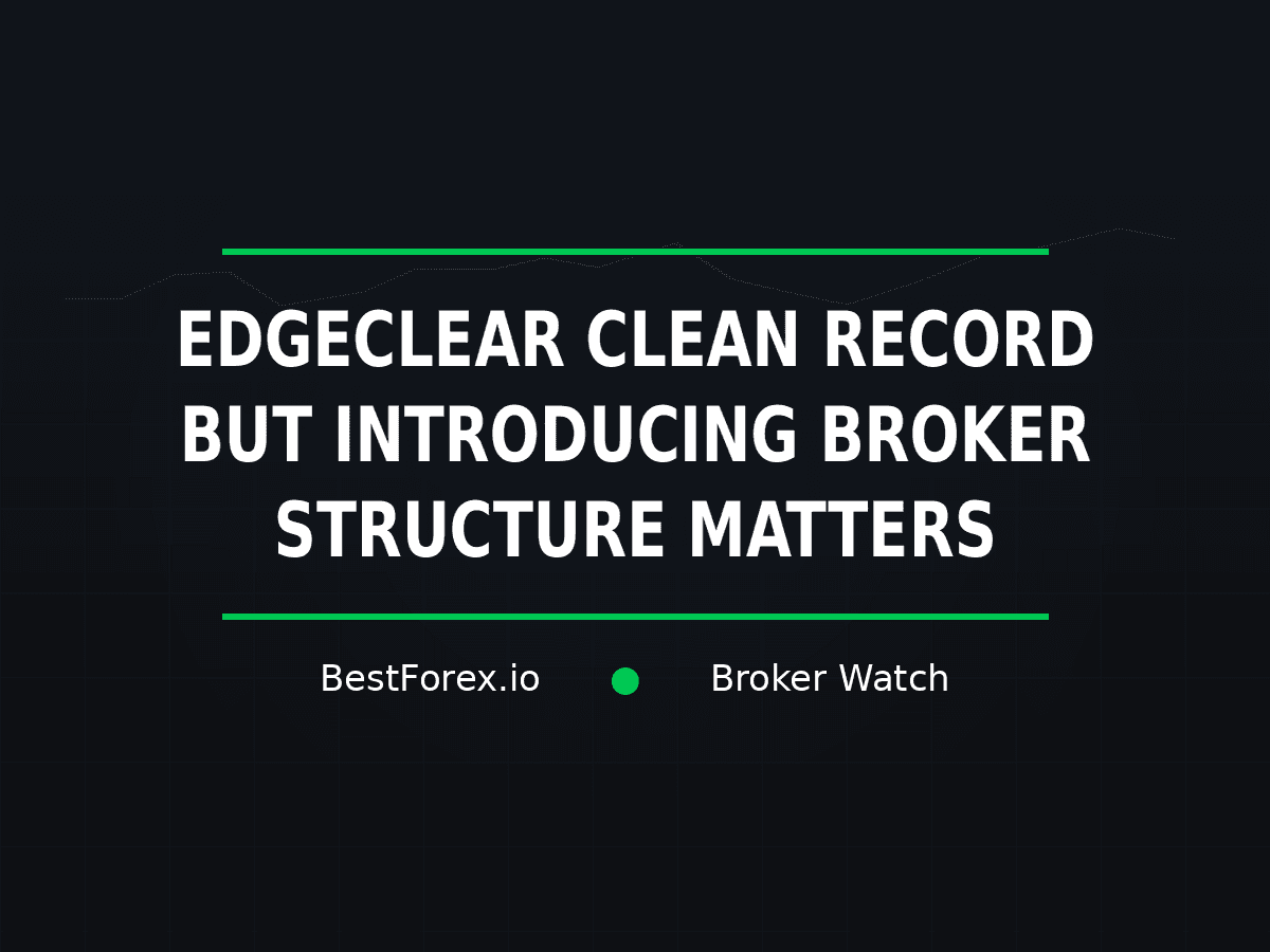 EdgeClear has a clean regulatory record but uses an introducing broker structure — BestForex.io Broker Watch