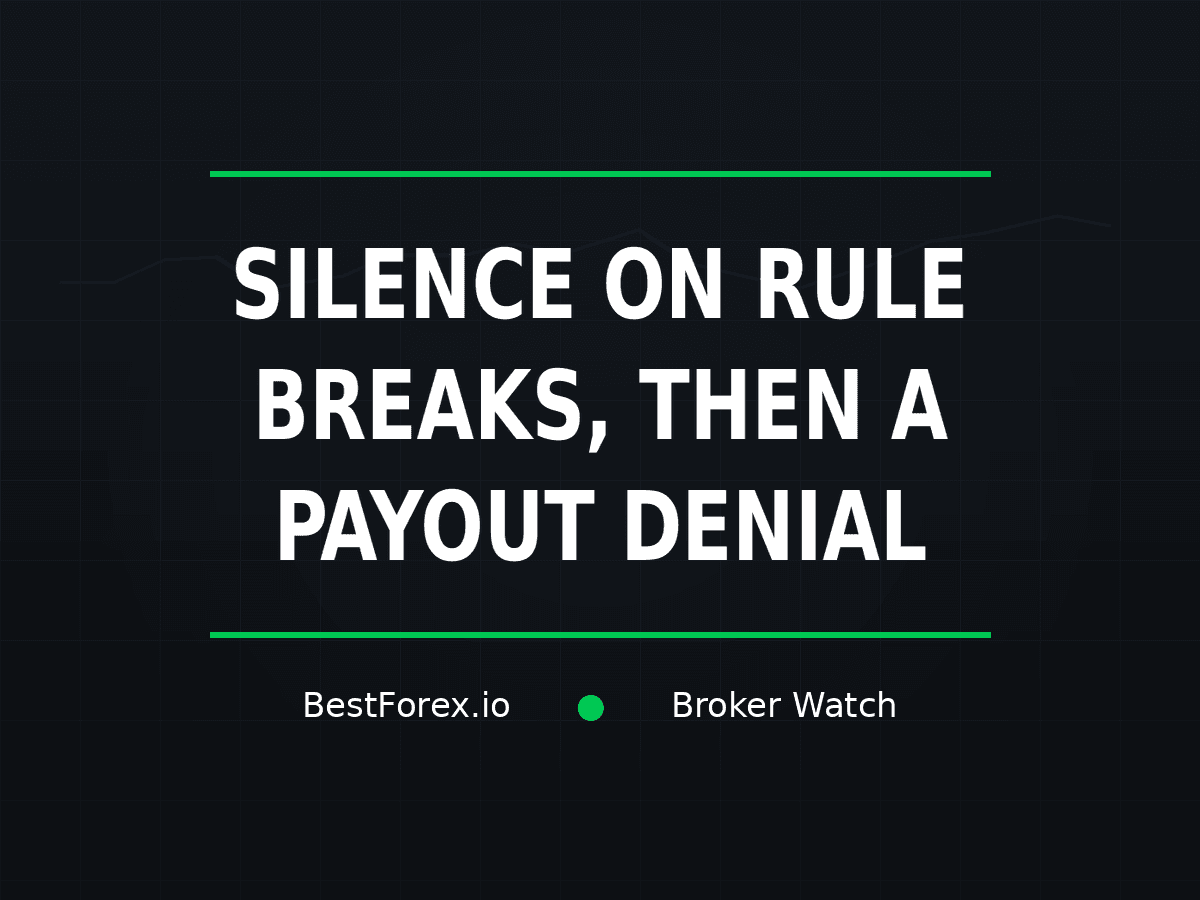 Funded Prime traders report payout refusals after weeks of silence on alleged rule breaches — BestForex.io Broker Watch